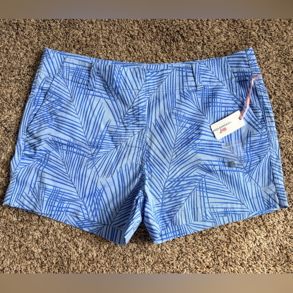 NWT Vineyard Vines blue palm shirts size 16 - Picture 7 of 9